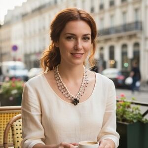 Handmade Rose Quartz Crystal Freshwater Pearl and Silver Necklace